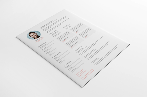resume-template-psd
