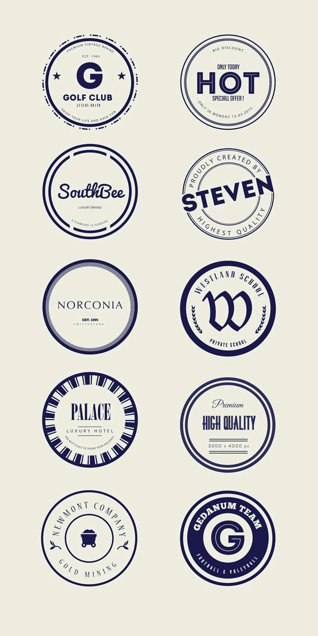 round-vintage-badges