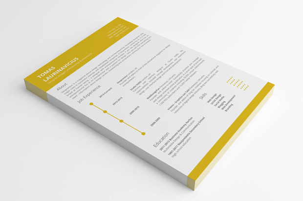 minimal-resume-template-word-yellow